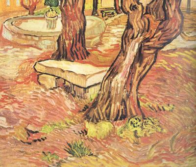 Vincent Van Gogh The Stone Bench in the Garden of Saint-Paul Hospital (nn04) china oil painting image